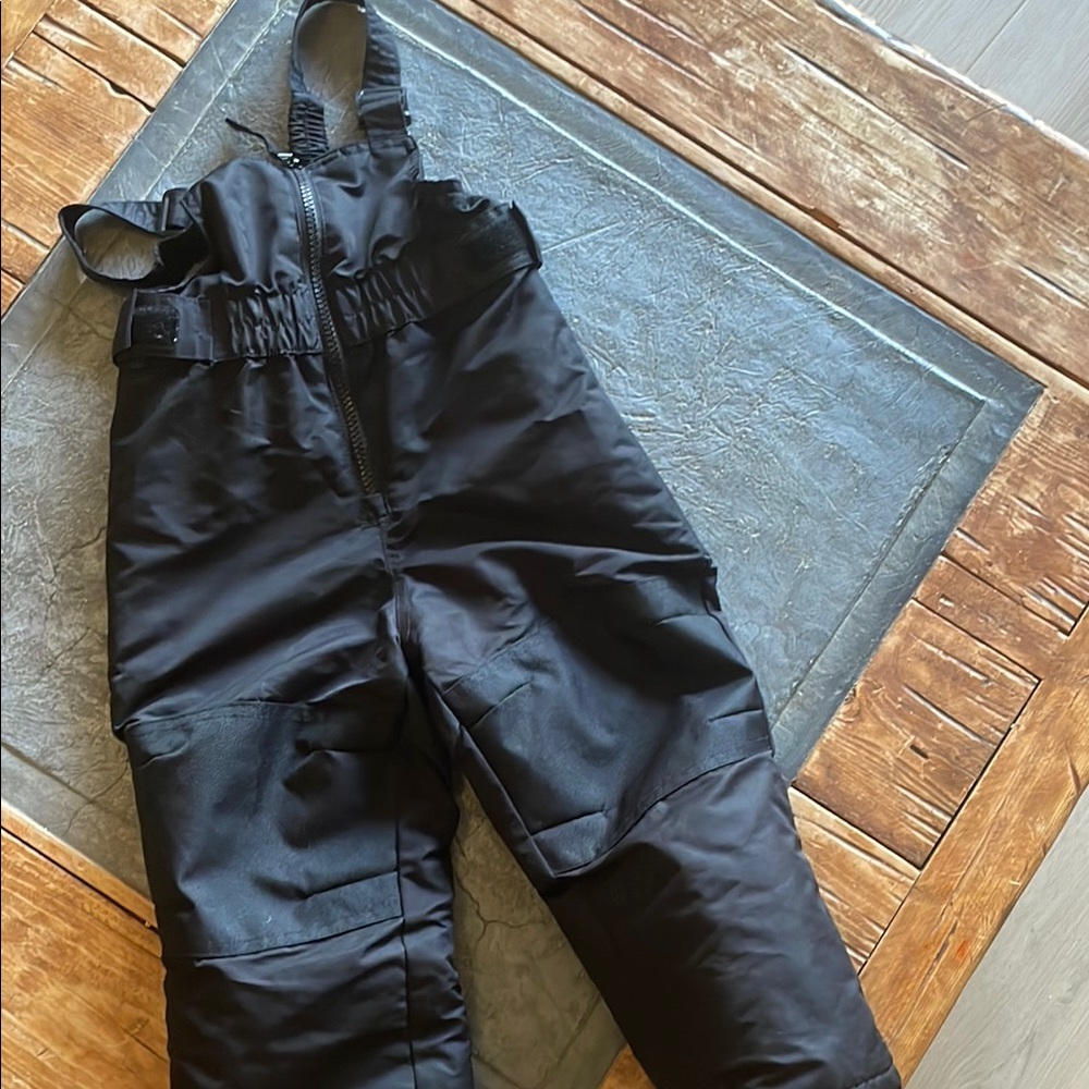 Black Snow Bib Overalls